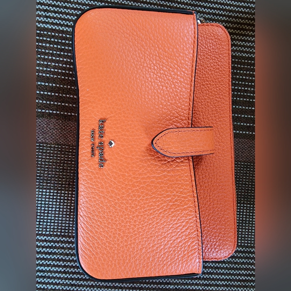 Kate Spade Leila Small Tab Crossbody Coral